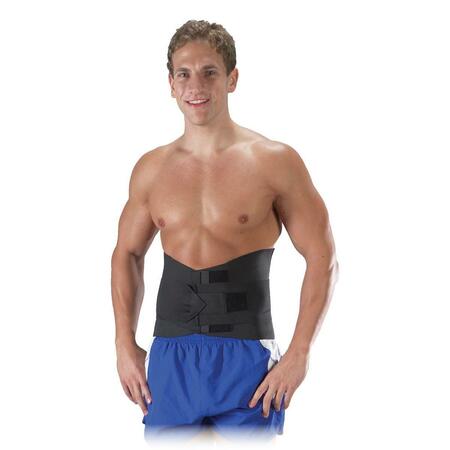 BILT-RITE MASTEX HEALTH -2 10 in. Criss-Cross Support With Straps- Black - Extra Small 10-10561-XS